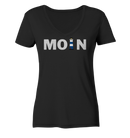 Moin Leuchtturm blau - Ladies Organic V-Neck Shirt