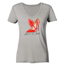 Love Highheels - Ladies Organic V-Neck Shirt