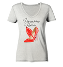 I love Highheels - Ladies Organic V-Neck Shirt