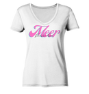 Forever love Meer - Ladies Organic V-Neck Shirt