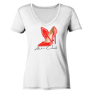 Love Highheels - Ladies Organic V-Neck Shirt