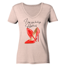 I love Highheels - Ladies Organic V-Neck Shirt