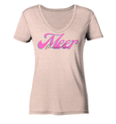Forever love Meer - Ladies Organic V-Neck Shirt