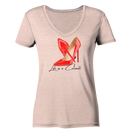 Love Highheels - Ladies Organic V-Neck Shirt