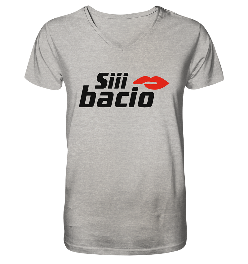 bacio by Afu - Mens Organic V-Neck Shirt