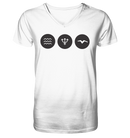 Welle - Dreizack - Möwe - Mens Organic V-Neck Shirt