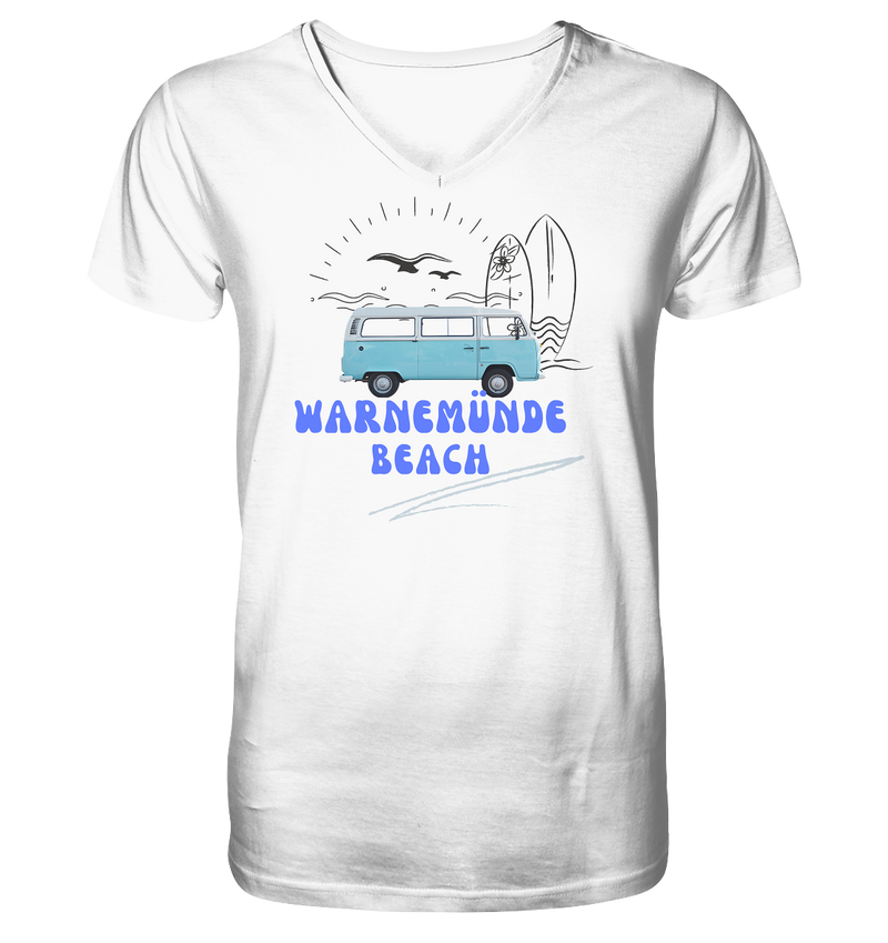 Warnemünde Beach 2 - Mens Organic V-Neck Shirt