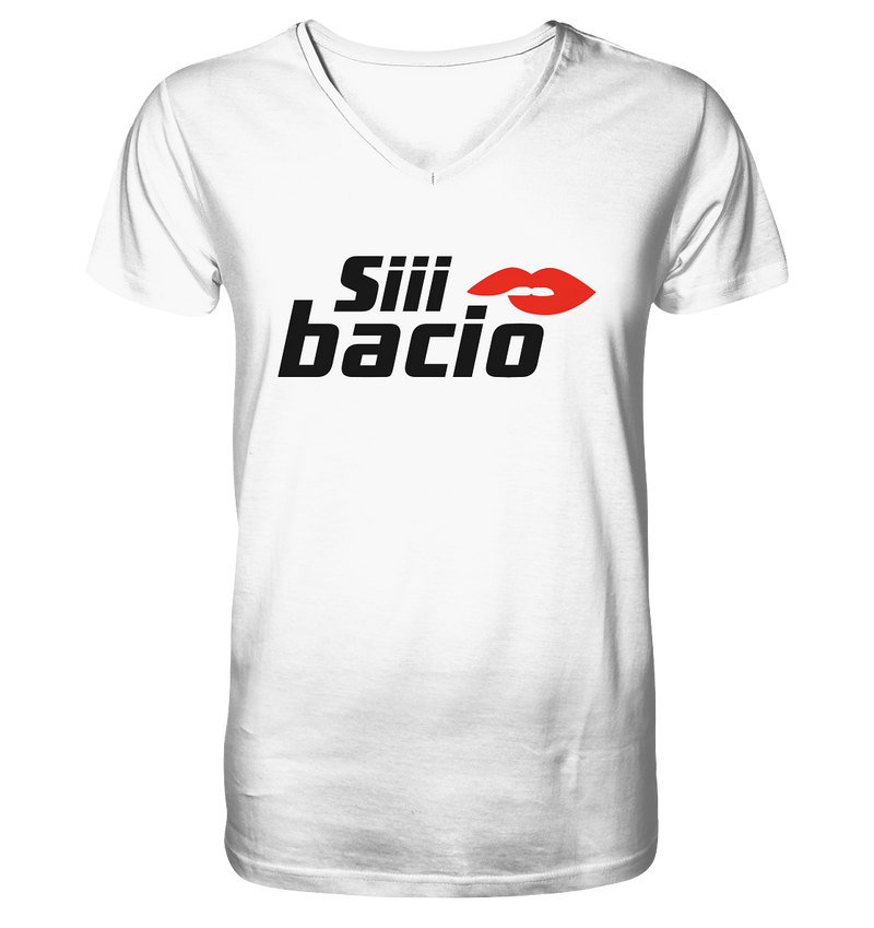 bacio by Afu - Mens Organic V-Neck Shirt