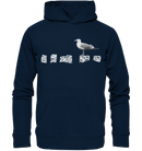 Möwe auf Buhne - Organic Basic Hoodie