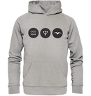 Welle - Dreizack - Möwe - Organic Basic Hoodie