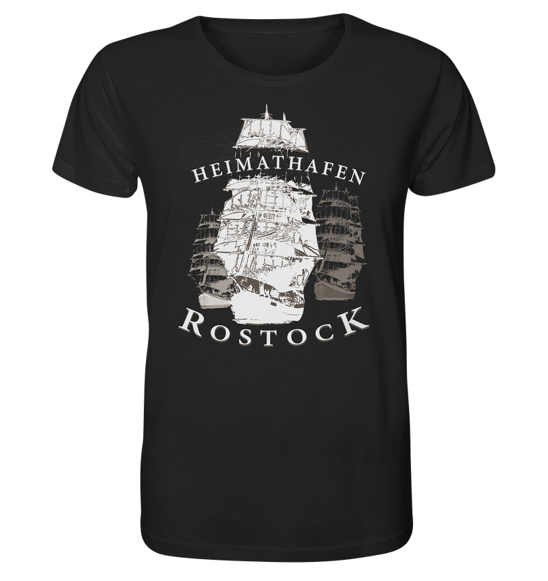 Segelschiff Rostock - Organic Basic Shirt