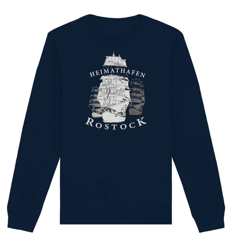 Segelschiff Rostock - Organic Basic Unisex Sweatshirt