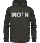 Moin Leuchtturm blau - Organic Hoodie