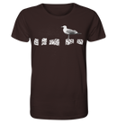 Möwe auf Buhne - Organic Shirt