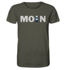 Moin Leuchtturm blau - Organic Shirt