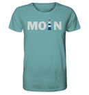 Moin Leuchtturm blau - Organic Shirt