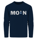 Moin Leuchtturm blau - Organic Sweatshirt