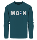 Moin Leuchtturm blau - Organic Sweatshirt