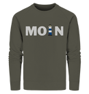Moin Leuchtturm blau - Organic Sweatshirt