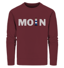 Moin Leuchtturm blau - Organic Sweatshirt