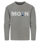 Moin Leuchtturm blau - Organic Sweatshirt