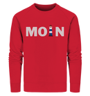 Moin Leuchtturm blau - Organic Sweatshirt