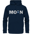 Moin Leuchtturm blau - Organic Zipper