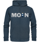 Moin Leuchtturm blau - Organic Zipper