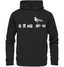 Möwe auf Buhne - Organic Zipper