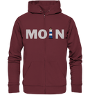 Moin Leuchtturm blau - Organic Zipper