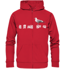 Möwe auf Buhne - Organic Zipper