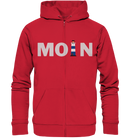 Moin Leuchtturm blau - Organic Zipper