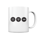 Welle - Dreizack - Möwe - Tasse glossy